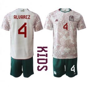 Baby Fußballbekleidung Mexiko Edson Alvarez #4 Auswärtstrikot WM 2022 Kurzarm (+ kurze hosen)